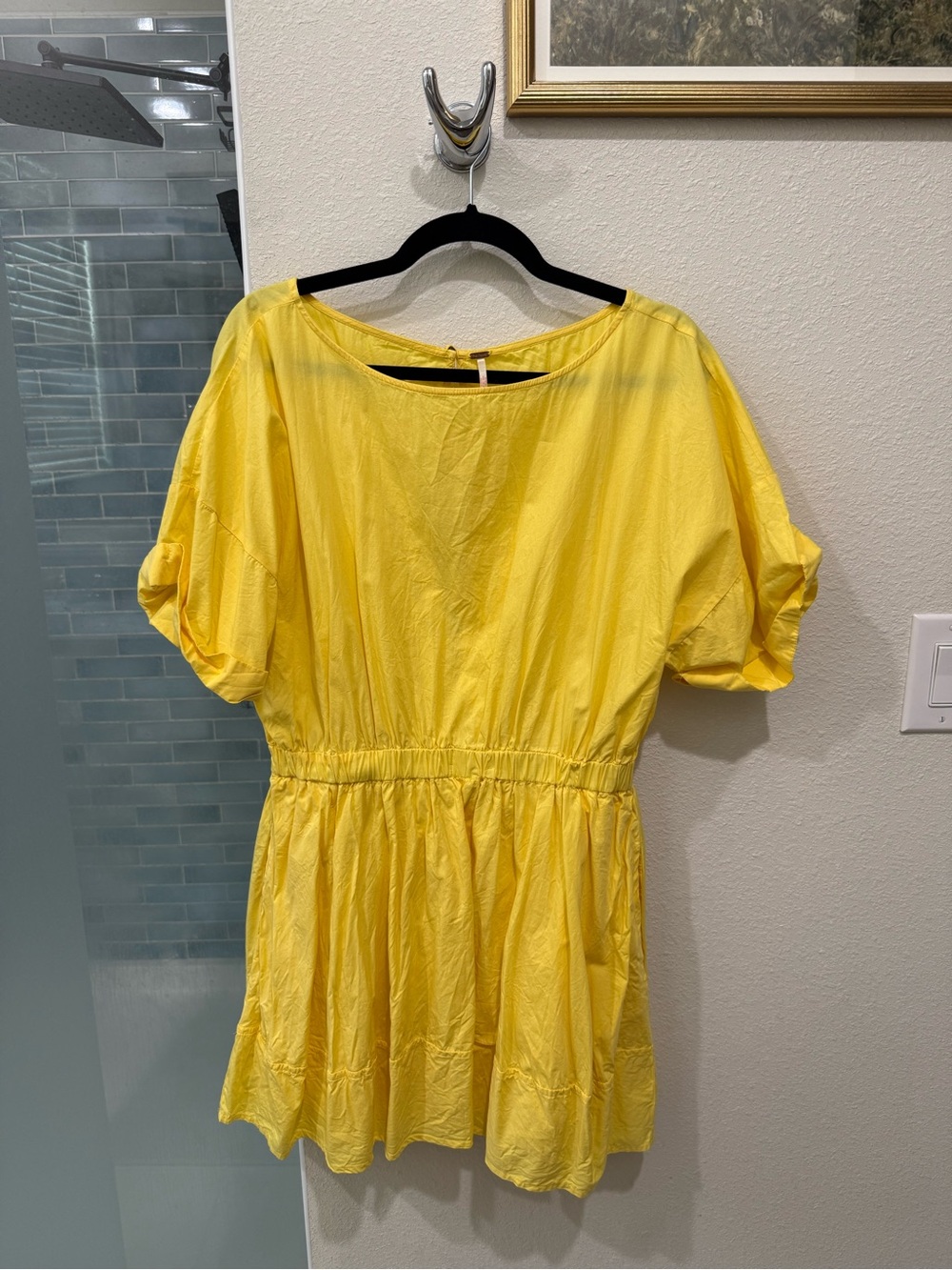 Women’s Free People Yellow Short Sleeve Dress